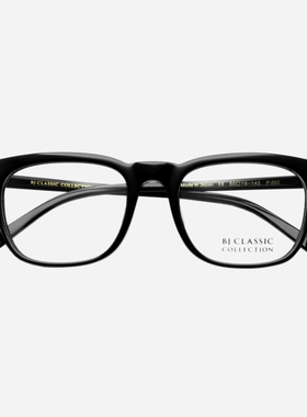 BJ CLASSIC日本手工眼镜框男近视板材全框黑色商务小脸眼镜架552