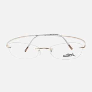 钛架轻盈眼镜框女近视可配镜片5523 纯钛超轻无框诗乐眼镜架男时尚