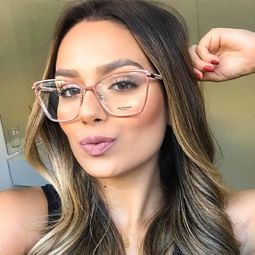 Hickmann猫眼女不锈钢大脸眼镜框