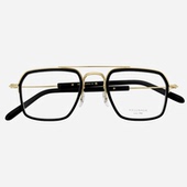 日本MASUNAGA增永眼镜框超轻纯钛飞行员大脸男近视眼镜架GMS 130P