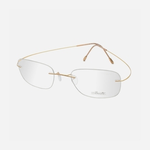商务纯钛超轻诗乐眼镜架男无框眼镜框男近视可配7610 7624 7612