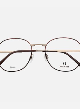 RODENSTOCK罗敦司得眼镜架男小脸圆框复古纯钛眼镜框可配镜片7107