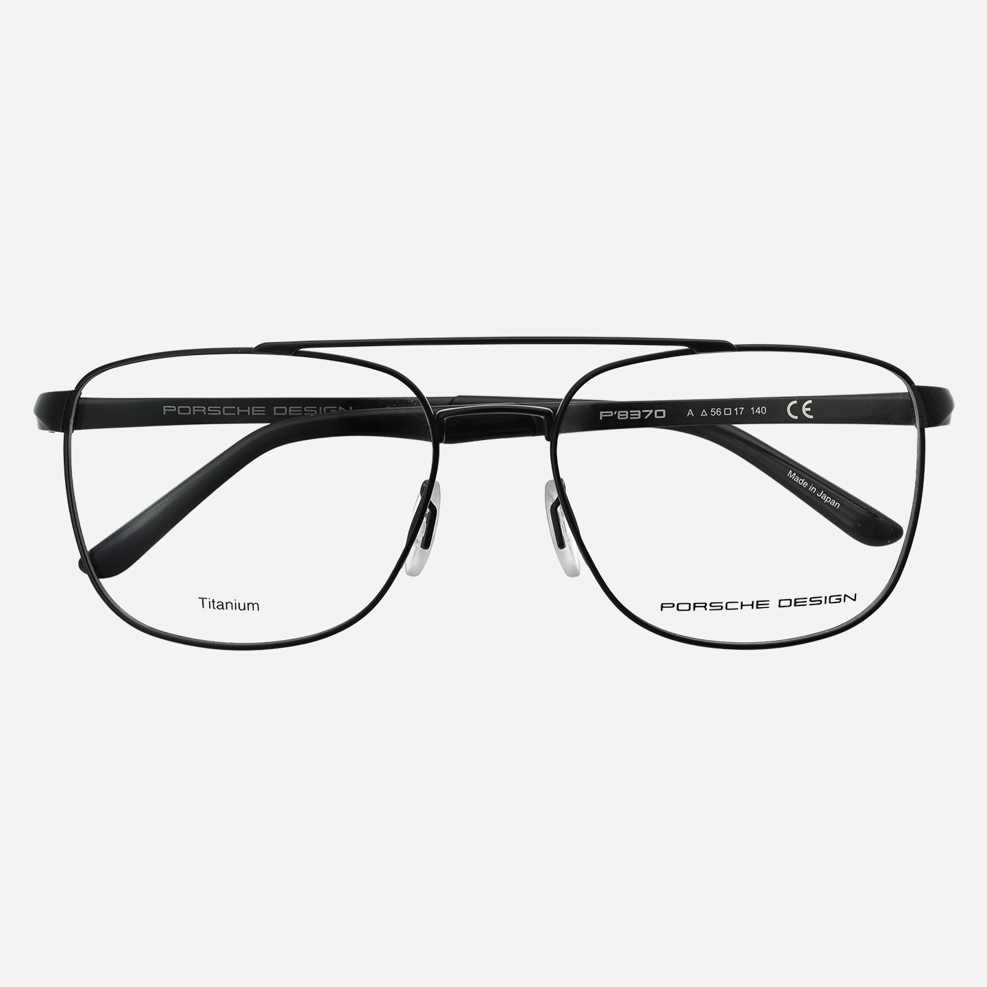 Porsche Design保时捷设计眼镜框男纯钛双梁飞行员近视眼镜架8370
