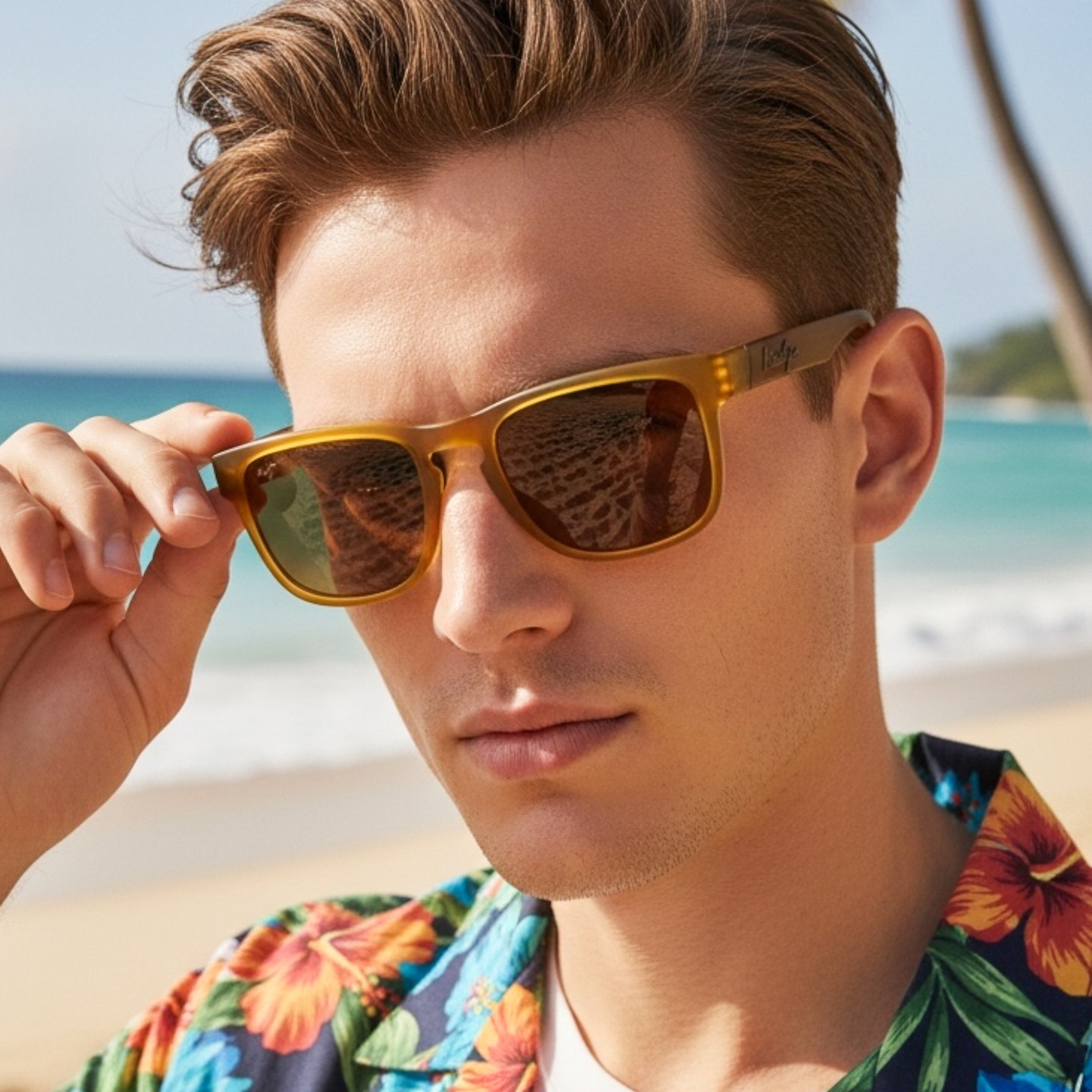 MauiJim茂宜睛偏光时尚方框墨镜