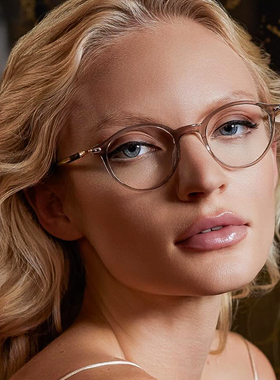 日本Masunaga增永眼镜框男女款超轻纯钛小框圆框46mm眼镜架GMS831