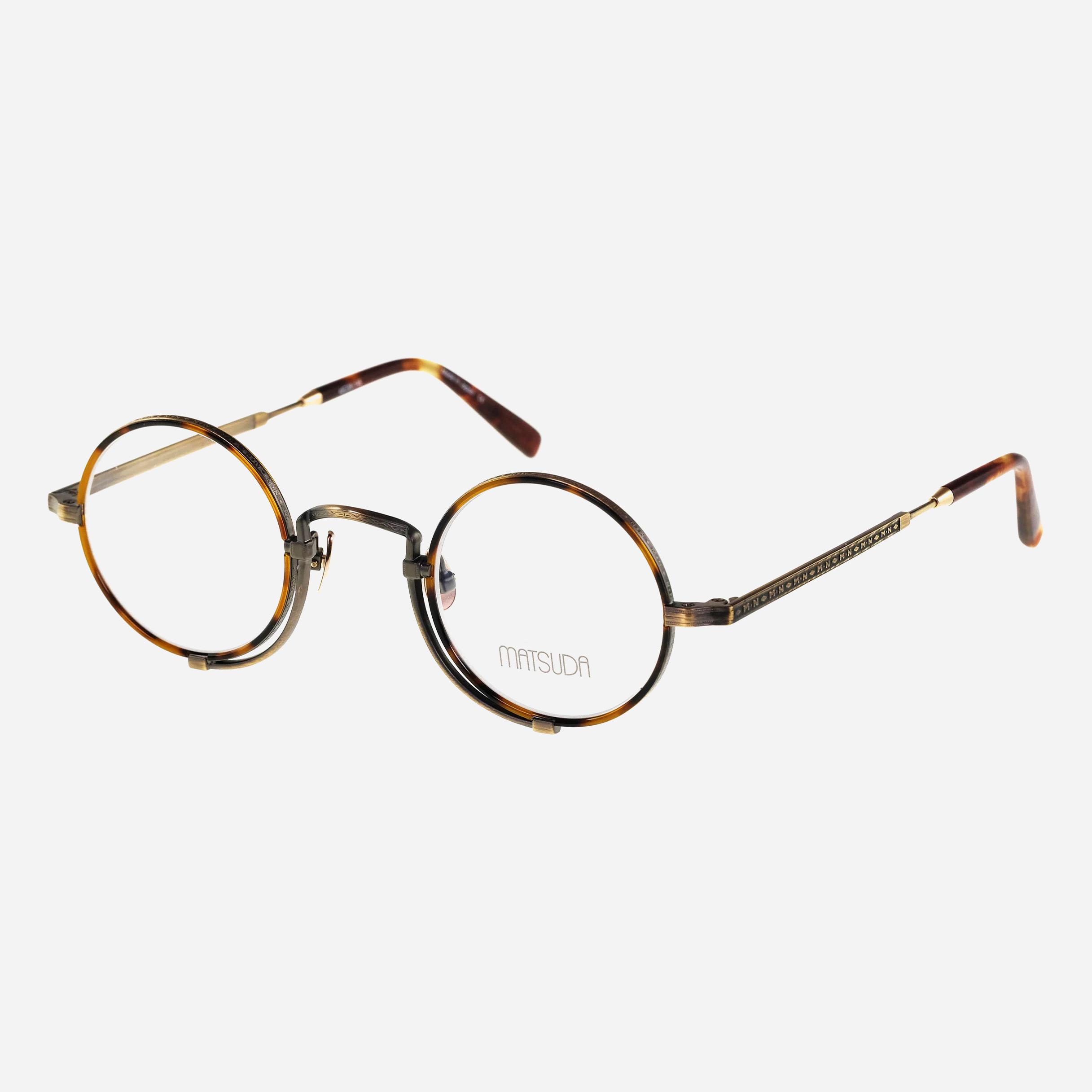 MATSUDA/复古圆框纯钛男女眼镜架