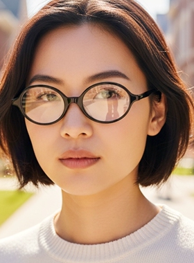 Oliver Peoples眼镜框KHAITE 2000RX复古圆框大脸女眼镜架OV5574U