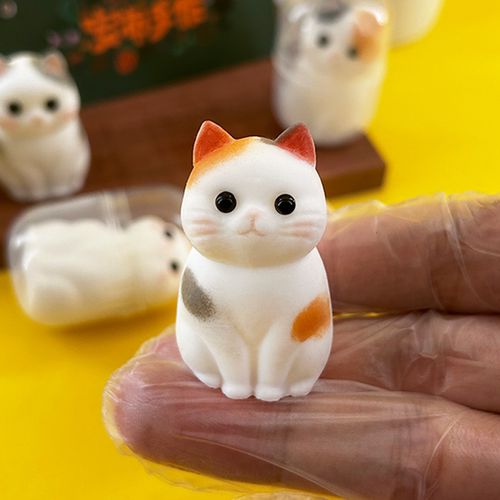 原创猫咪捏捏乐食品级硅胶材质纯手工绘制生日摆件送礼物解压玩具