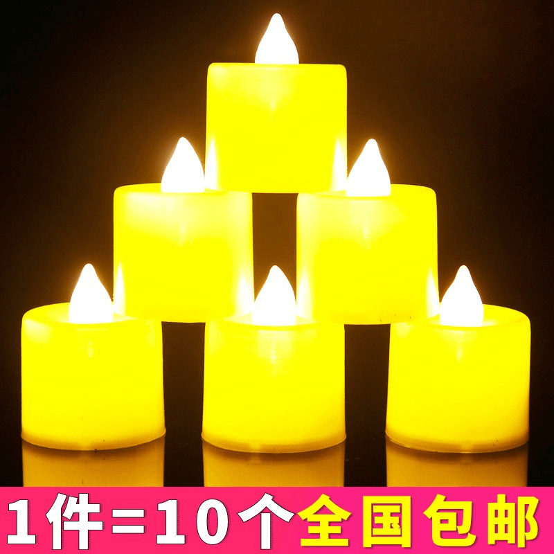 创意圆形仿真电子灯泡LEDdiy蜡烛图片