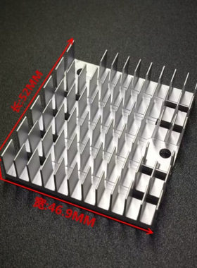 网卡英特尔X520SR2散热器散热块52*46.9*11.4MM：未税开票需咨询