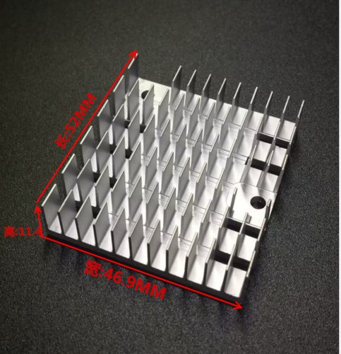 网卡英特尔X520SR2散热器散热块52*46.9*11.4MM：未税开票需咨询