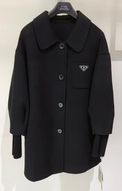 唯影WEIYING秋冬新品女士中长款双面绒大衣山羊绒针织连袖510