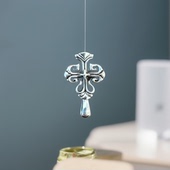 吊坠S925复古个性 吊坠925银 霸气十字架L002项链男士 毛衣链挂坠