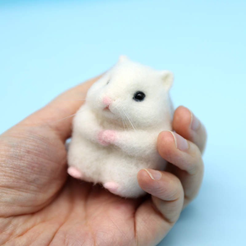 泡芙小姐蓝鱼儿羊毛手工DIY