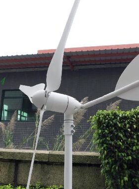 100w微风永磁风力发电机家用照明教学户外便携 12V/24V全国包邮