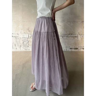 流光裙A字高腰不易变形半身裙