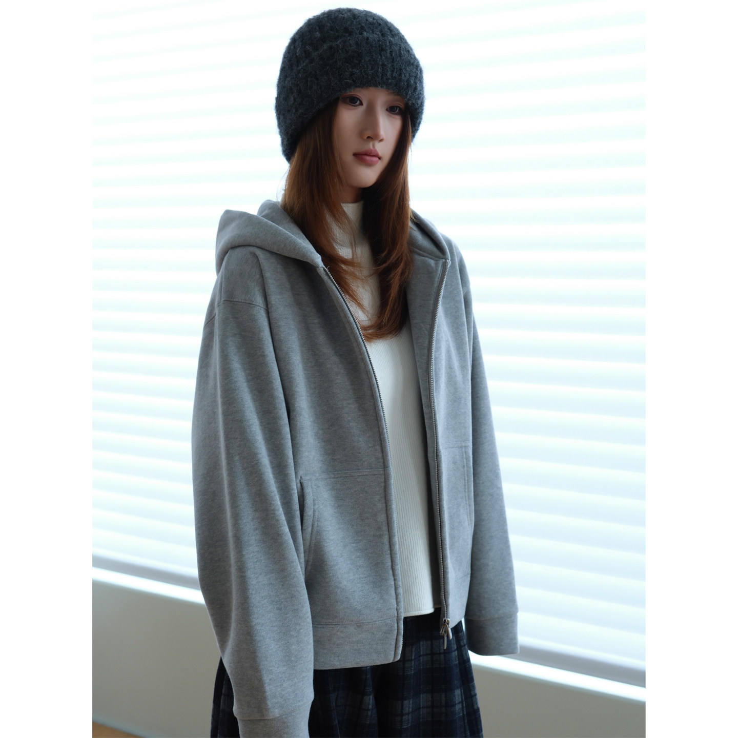 小阿秋廓形短款小个子加绒连帽卫衣外套女冬美式宽松慵懒开衫上衣,女装/女士精品,卫衣/绒衫,淘宝优惠券,粉丝福利购,淘宝优惠卷