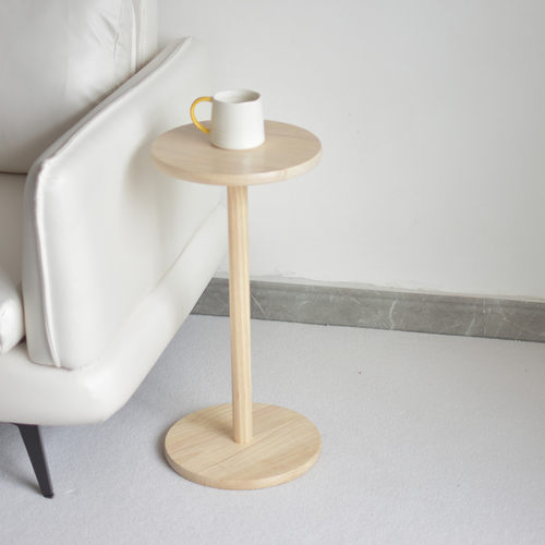 简约原木风实木边几小茶几