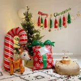 Рождественские украшения рождественские украшения фоновый макет фотография реквизита воздушный шар -флаг