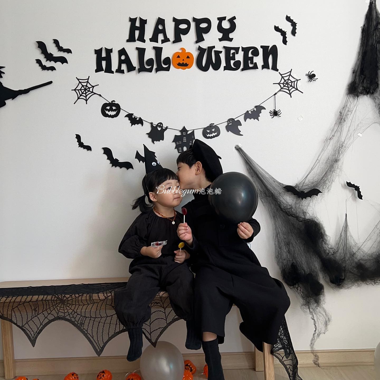 halloween万圣节背景布置拉花横幅墙贴装饰品幼儿园早教酒吧装饰