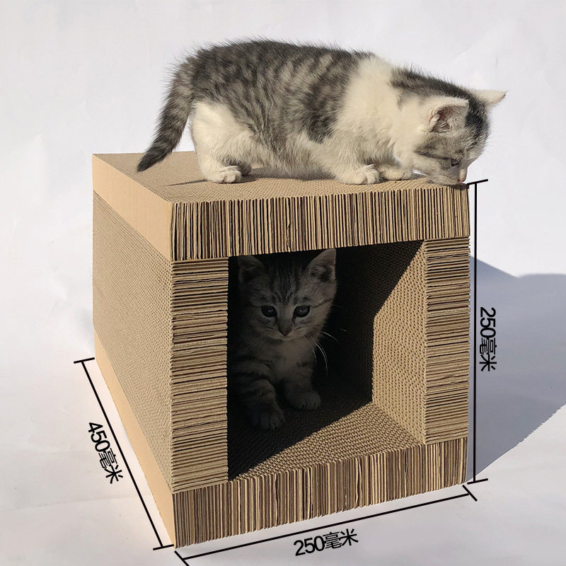 抓板瓦楞纸磨爪器猫隧道