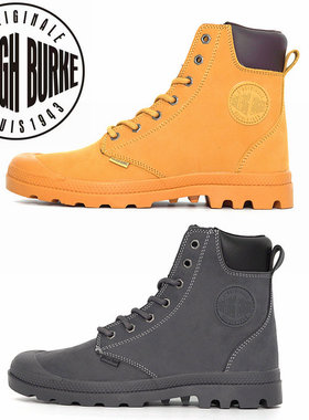 官网阿里博客男鞋真皮高帮加绒皮面马丁靴轻便防水防滑旅游鞋