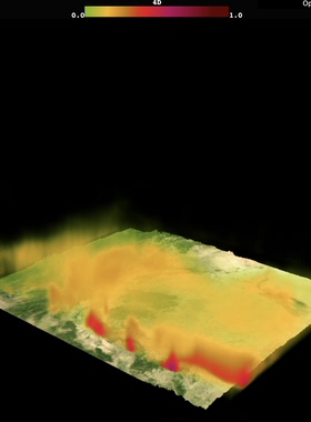 threejs  粒子系统 热力图