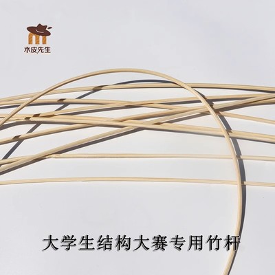 大学生结构设计大赛竹杆竹条竹丝