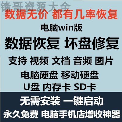 U盘内存卡电脑移动硬盘SD卡手机数据恢复U盘内存SD卡低格修复工具 商务/设计服务 设计素材/源文件 原图主图