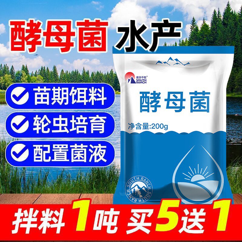 酵母菌水产养殖发酵菌液轮虫培育鱼虾蟹育苗期开口饵料海洋红酵母