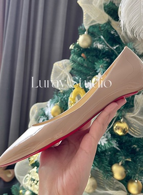 【Luray高级定制】全羊皮！现货！内增高3cm单鞋尖头裸色