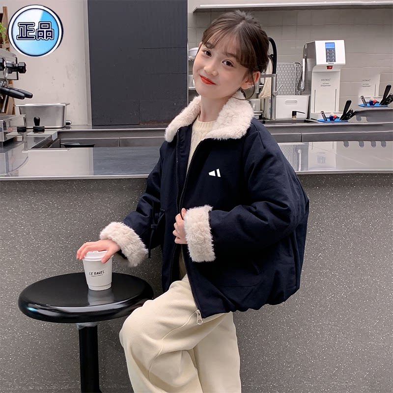 奥莱专柜女童夹棉外套冬季