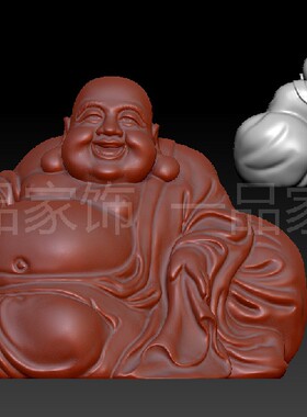 佛像弥勒佛2圆雕图stl模型三维图立体图精雕图3d打印非实物