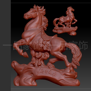 15加眼睛摆件马stl格式圆雕图雕刻图模型文件三维立体图3d