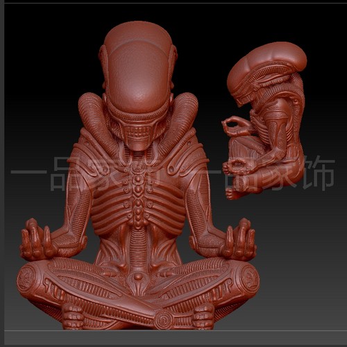 3打坐的你懂stl格式圆雕图雕刻图模型文件三维立体图3d