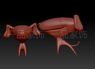 京3东狗圆雕图核雕图stl模型三维图立体图精雕图3d打印非实物