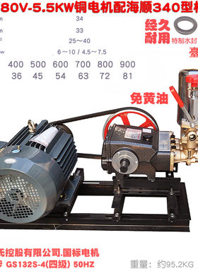 喷雾器高压免黄油柱塞泵340型5.5