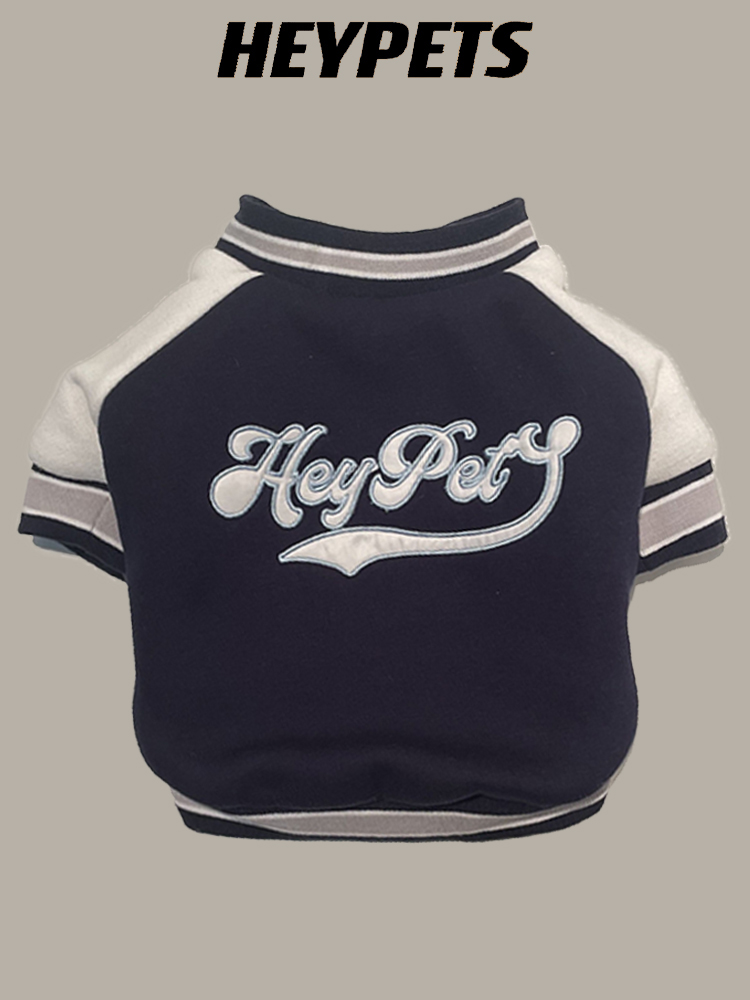 diy刺绣狗衣服刺绣棒球服狗