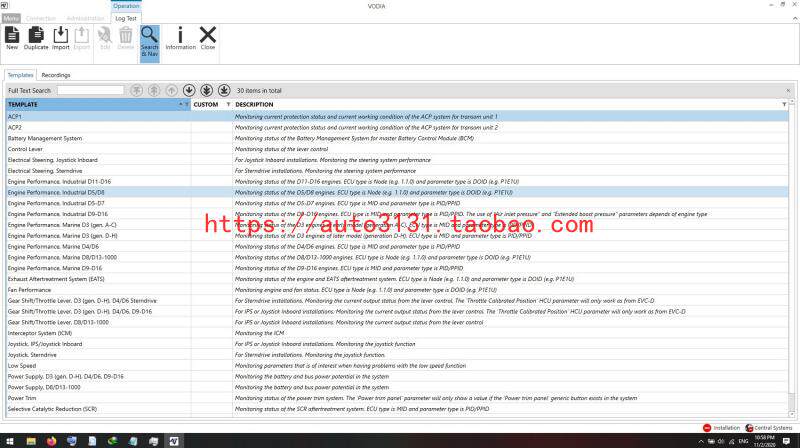 2018 VOLVO PENTA 해양 엔진 진단 소프트웨어 VOLVO PENTA VODIA V5.2.50