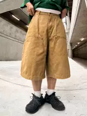Dimitri Cargo Shorts American Street Style Loose 6-Point Pants Heavy-Duty Multi-Pocket Washed Hip-Hop Street Dance Skateboard