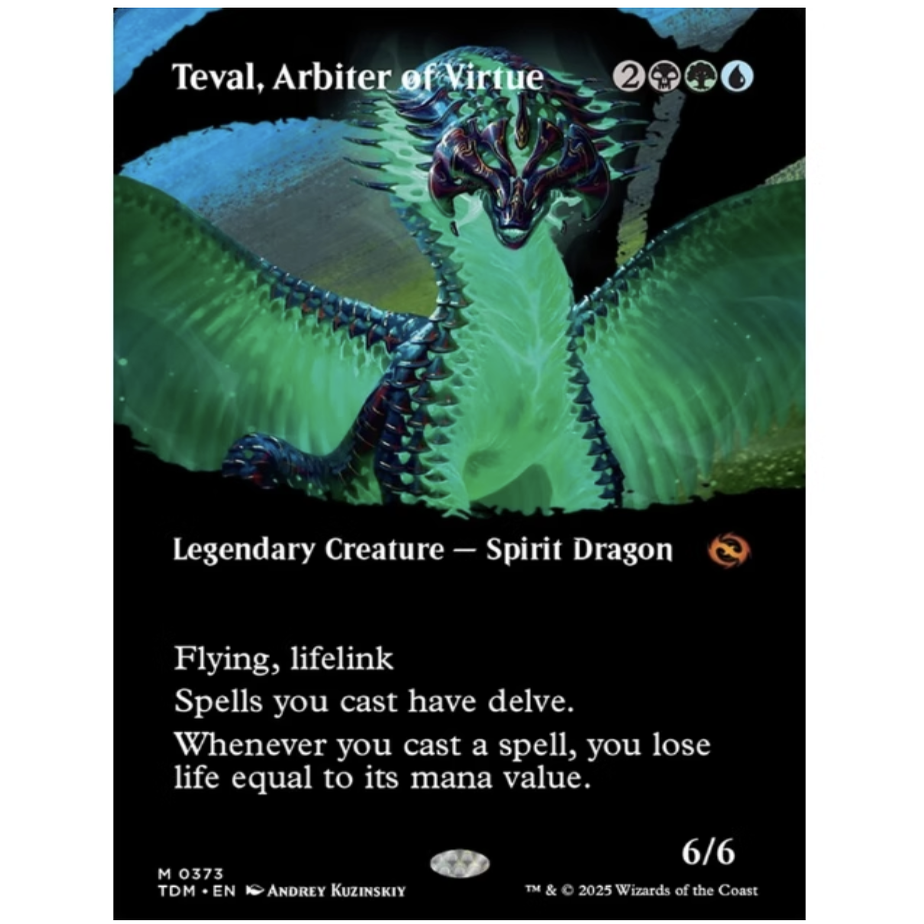 【铃铛卡牌】万智牌 英文 龙岚录 TDM 异画闪 定德灵龙特瓦尔 319