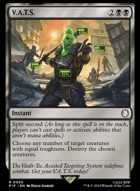 【铃铛卡牌】 万智牌 英文 辐射 PIP 平闪 金 V.A.T.S.
