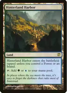 【铃铛卡牌】 万智牌 英文 依尼翠 ISD 金 内陆港湾