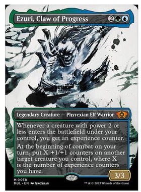 【铃铛卡牌】万智牌 邪军压境 MUL 英文扩画 秘稀 进展之爪伊祖黎