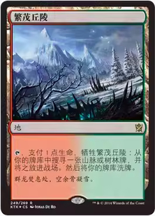 【铃铛卡牌】 万智牌 简中 鞑契可汗 KTK 金 繁茂丘陵