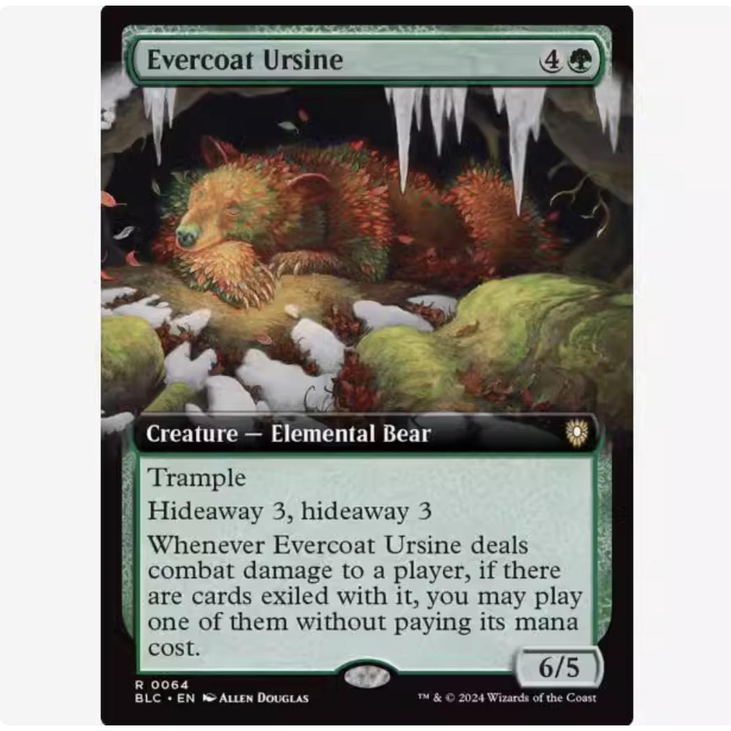 【铃铛卡牌】万智牌 英文 班隆洛BLC 异画 金 恒翠巨熊 064