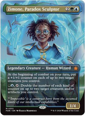 【铃铛卡牌】万智牌 英文 基石FDN 异画闪 秘稀 悖论塑师琦梦 351