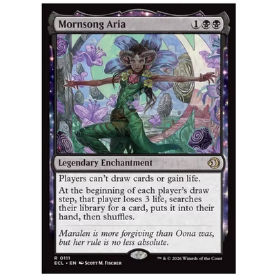 【铃铛】万智牌 英文 洛温: 暗影笼罩 ECL 金 平/闪 晨曲咏叹 111