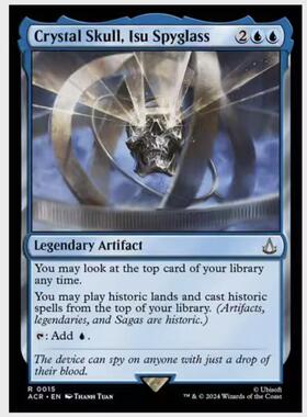 【铃铛卡牌】万智牌 英文 刺客信条 ACR 平闪 伊述观测仪水晶头骨