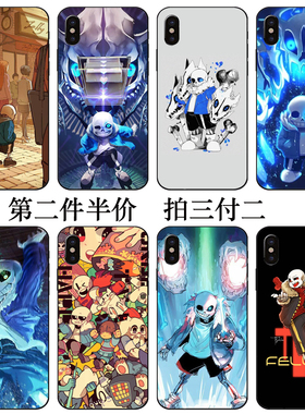 骷髅头传说之下手机壳适用苹果8小米cc9se红米K30note7pro11/6x5s